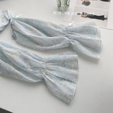 BXOXO - summer inspo Fashion Summer Off-The-Shoulder Fairy Solid Color Long-Sleeved Solid Color Blouse Comfort Blouse Women Shirts Elegant Tops